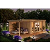 29% billiger ! Fjordholz Gartenhaus Modell Kubi Lodge 44