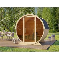 26% billiger ! Fjordholz Fass-Sauna Modell Elina