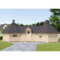26% billiger ! Fjordholz Doppelkota Modell Just  22 m² 24m²