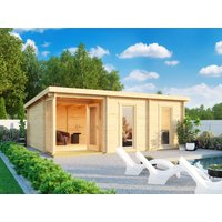 26% billiger ! Fjordholz Pultdach Gartenhaus Modell Marianne 44 B 20m²
