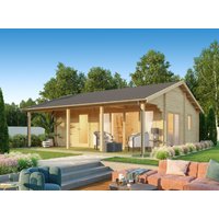 26% billiger ! Fjordholz Satteldach Gartenhaus Modell Mikka 70 B 48m²