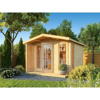 26% billiger ! Fjordholz Satteldach Gartenhaus Modell Monica 28 C 12m²