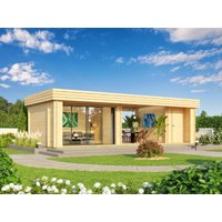 26% billiger ! Fjordholz Gartenhaus Modell Rait 44 ALU 40m²
