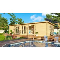 26% billiger ! Fjordholz Gartenhaus Modell Game Room 70 40m²