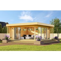 26% billiger ! Fjordholz Gartenhaus Melany Alu 44 24m²