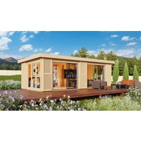 26% billiger ! Fjordholz Gartenhaus Ambience 70 24m²