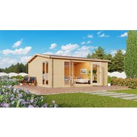 26% billiger ! Fjordholz Gartenhaus Modell Davos 44 B 24m²