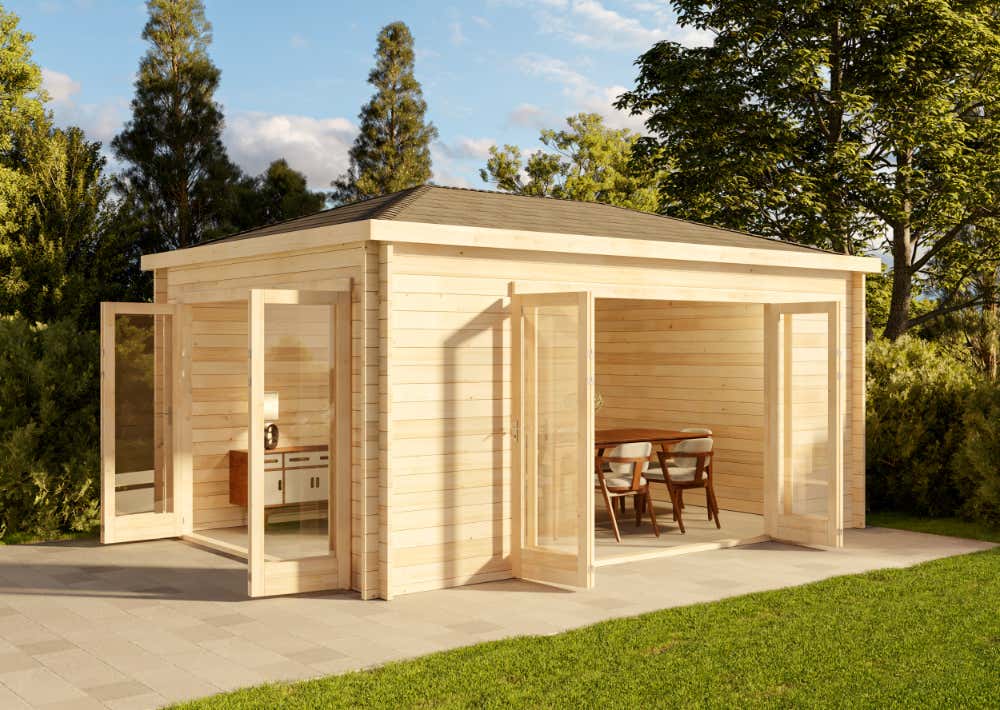 Holz-Gartenhaus Sunrise 5x4m