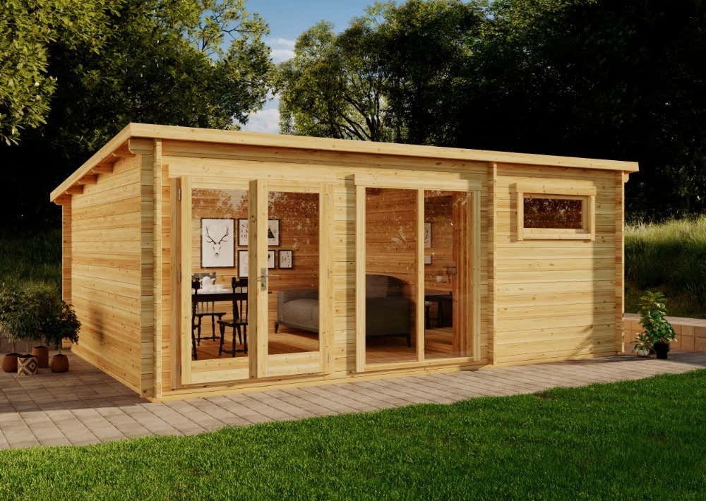 20% Discount! Holz-Gartenhaus Atrium E 6x4m