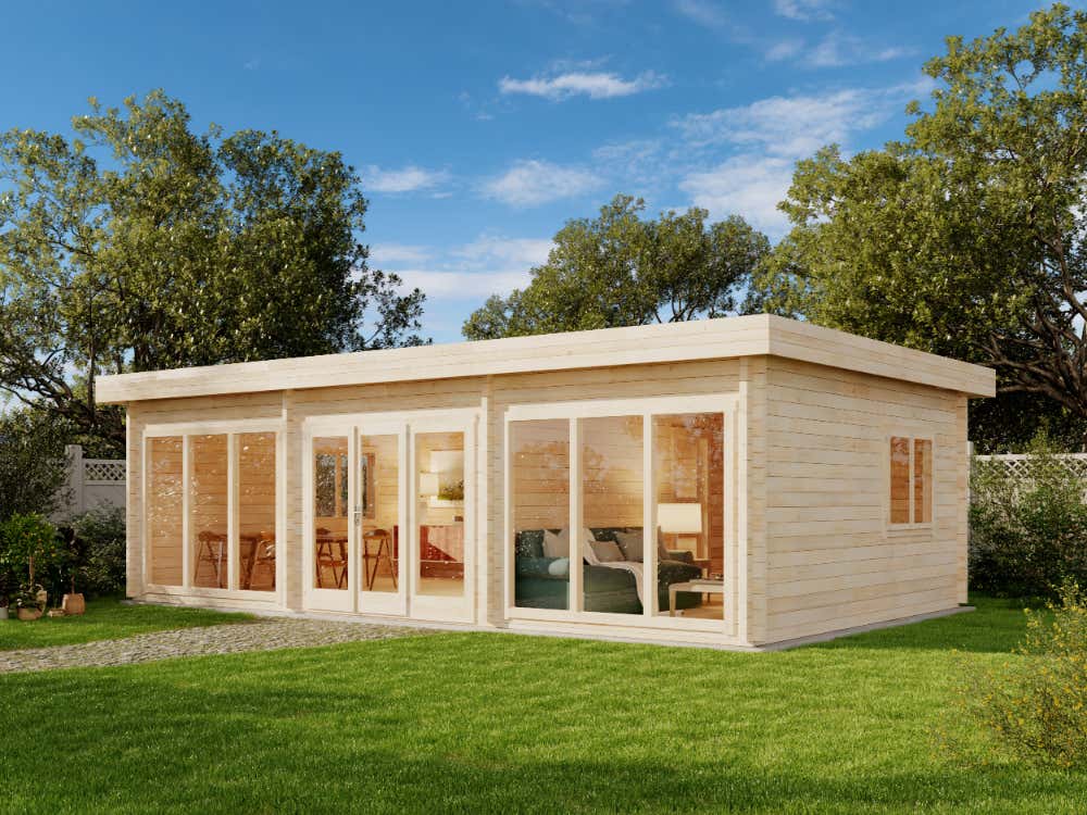 Holz-Gartenhaus Campus 9x6m