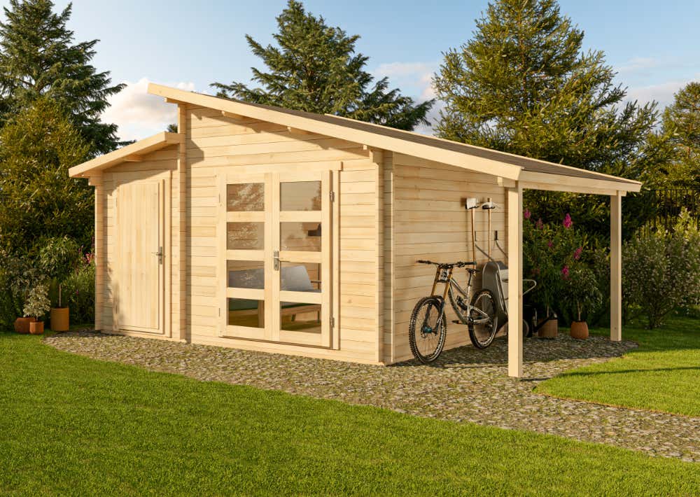 Holz-Gartenhaus Aktiva Varianta 6x3m