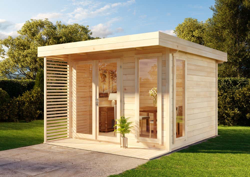 Holz-Gartenhaus Aldo D 4x4m