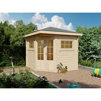 26 billiger ! Fjordholz 5-Eck Holz-Gartenhäuser Modell Evelyn 2A xm