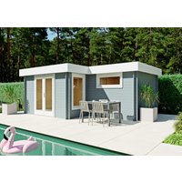 26 billiger ! Fjordholz Flachdach Holz-Gartenhäuser Modell Tobi 28 A xm
