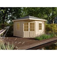 26 billiger ! Fjordholz 5-Eck Holz-Gartenhäuser Modell Evelyn 3A xm