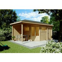 26 billiger ! Fjordholz 5-Eck Holz-Gartenhäuser Modell Evelyn 2E xm