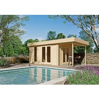 26 billiger ! Fjordholz Flachdach Holz-Gartenhäuser Modell Jesse 28 xm