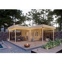 26 billiger ! Fjordholz Flachdach Holz-Gartenhäuser Modell Holda 28 xm