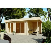 26 billiger ! Fjordholz Flachdach Holz-Gartenhäuser Modell Luke 28 xm