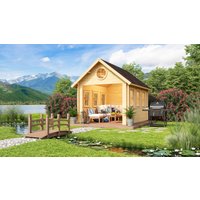26 billiger ! Fjordholz Holz-Gartenhäuser Modell Glarus 44 xm
