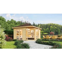 26 billiger ! Fjordholz 5-Eck Holz-Gartenhäuser Modell Fargo 70 B xm