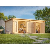 26 billiger ! Fjordholz Pultdach Holz-Gartenhäuser Modell Ezra 2P xm