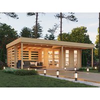 26 billiger ! Fjordholz Flachdach Holz-Gartenhäuser Modell Susan 44 xm