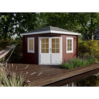 26 billiger ! Fjordholz 5-Eck Holz-Gartenhäuser Modell Evelyn 3A xm