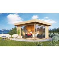 26 billiger ! Fjordholz Holz-Gartenhäuser Alu Concept 44 D xm