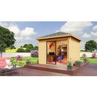26 billiger ! Fjordholz Gartenpavillon Modell Alu 44 A