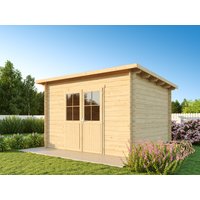 26 billiger ! Fjordholz Pultdach Holz-Gartenhäuser Modell Ezra 4D xm