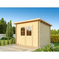 26 billiger ! Fjordholz Pultdach Holz-Gartenhäuser Modell Ezra 3D xm