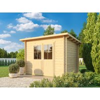 26 billiger ! Fjordholz Pultdach Holz-Gartenhäuser Modell Ezra 2D xm