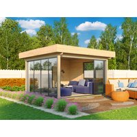 26 billiger ! Fjordholz Glaspavillon Alu 44 C