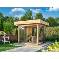 26 billiger ! Fjordholz Glaspavillon Alu 44 A