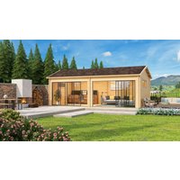 26 billiger ! Fjordholz Holz-Gartenhäuser Alu Concept Jara 44 B xm