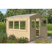 26 billiger ! Fjordholz Gewächshaus aus Holz Modell 28 B